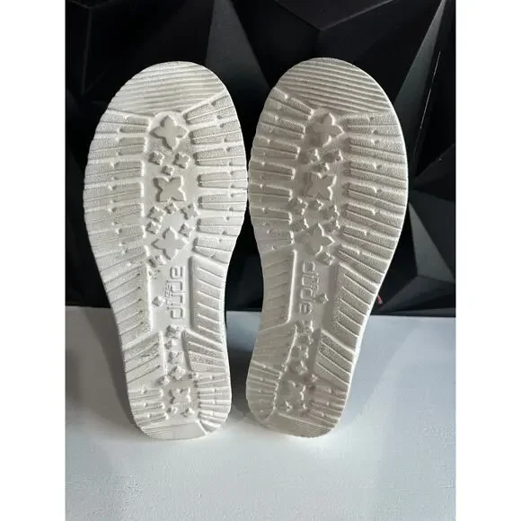 Hey Dude Womens Wendy Funk Jersey Black Pink Slip On Shoes Size 7 - Picture 9 of 13